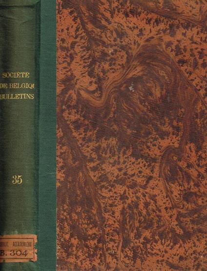 Memoires de la societé royale de botanique de Belgique. Tome 35, année 1896 - copertina