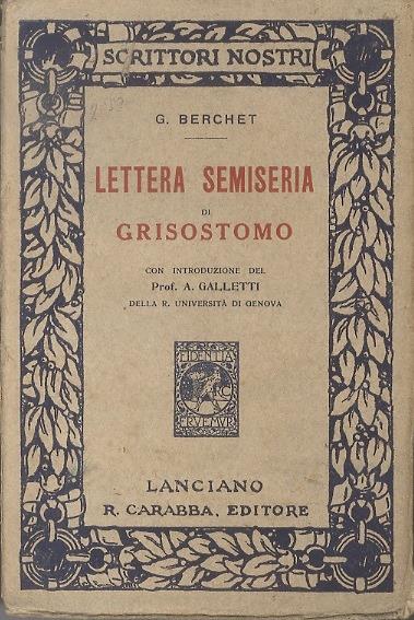 Lettera semiseria di Grisostomo