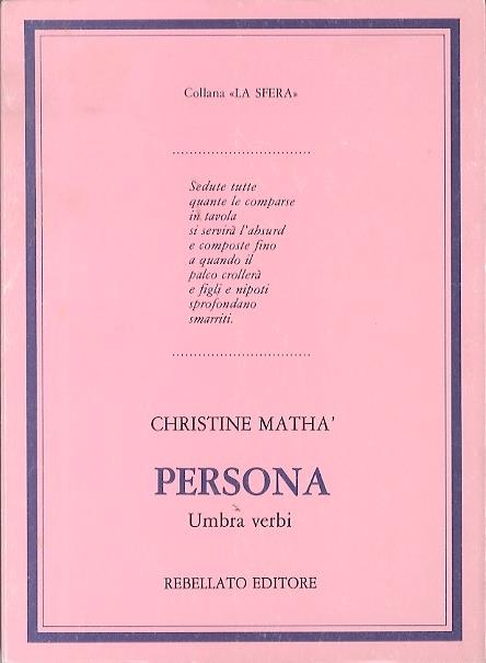 Persona: umbra verbi