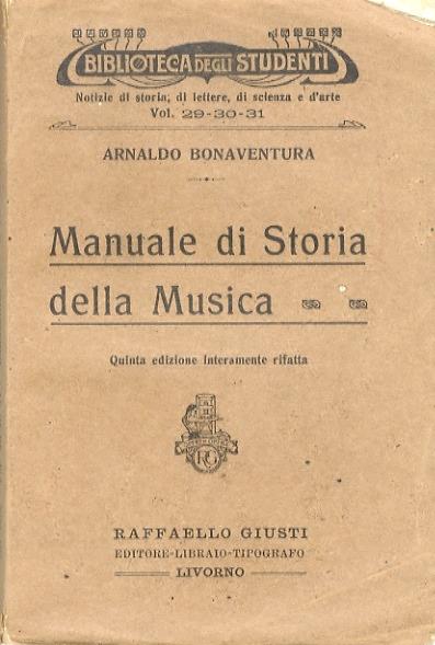 Manuale di storia della musica