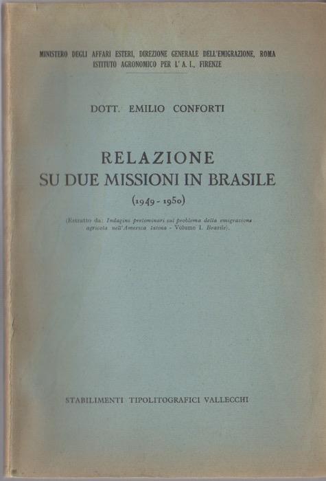 Relazione su due missioni in Brasile (1949-1950)