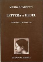 Lettera a Hegel Argomenti di estetica