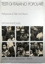 Testi di italiano popolare Autobiografie di lavoratori e figli di lavoratori emigrati Analisi sociolinguistica