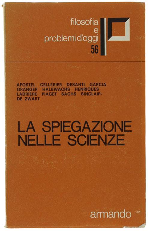 La Spiegazione Nelle Scienze - copertina