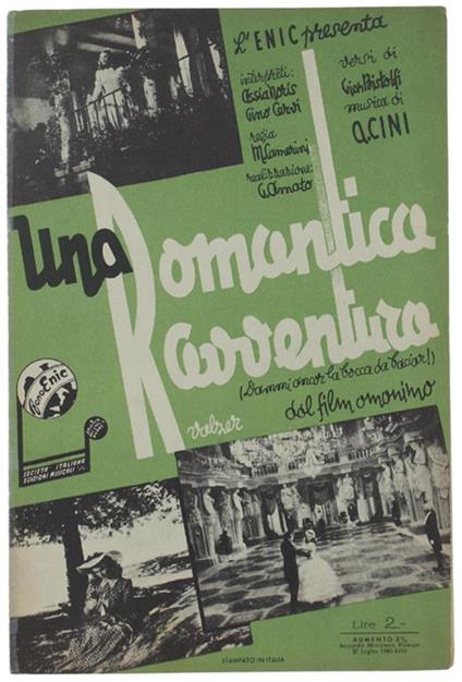 I Miei Baci Per Te. Valzer (Dalla Rivista "L'Isola Delle Sirene" Con Wanda Osiris E Carlo Dapporto - copertina