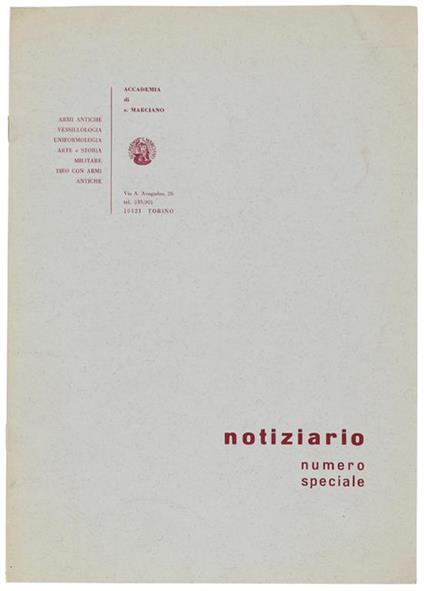 Notiziario. Numero Speciale 1971 - copertina