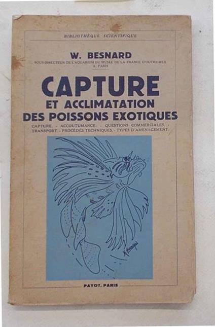 Capture et acclimatation des poissons exotiques - copertina