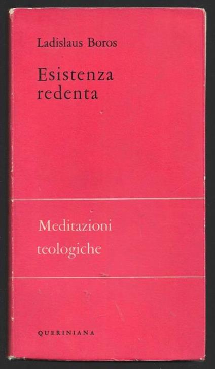 Esistenza redenza - Ladislaus Boros - copertina