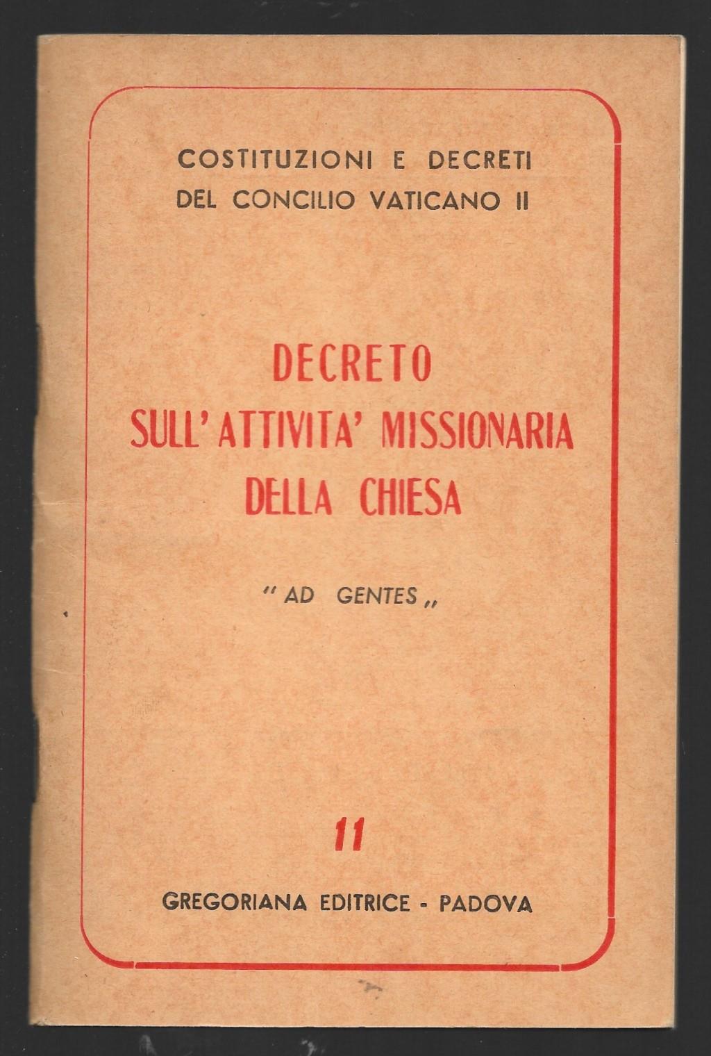 Decreto sull'attività missionaria