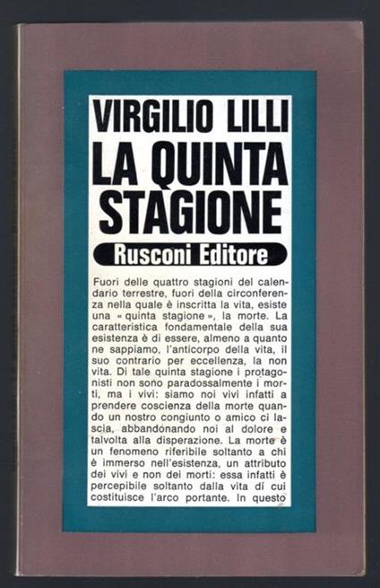 La quinta stagione - Virgilio Lilli - copertina