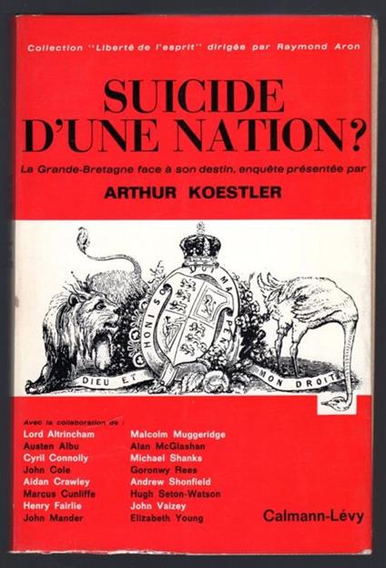 Suicide d'une nation? - Arthur Koestler - copertina