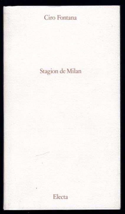 Stagion de Milan - copertina