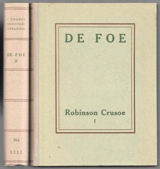 Robinson Crusoe - 2 voll - Daniel Defoe - copertina