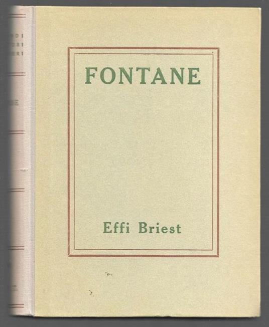 Effi Briest - Theodor Fontane - copertina