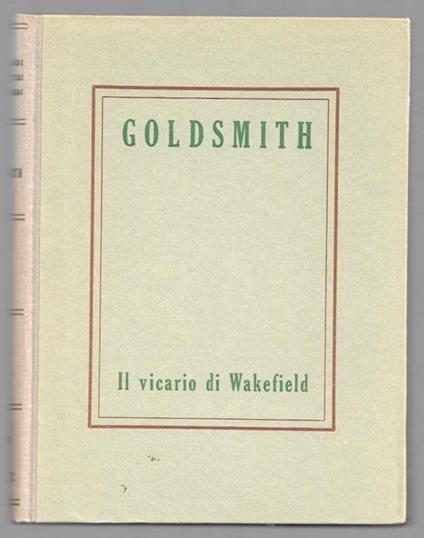 Il vicario di Wakefield - Oliver Goldsmith - copertina