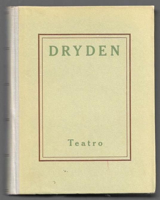 Teatro - John Dryden - copertina
