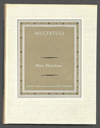 Max Havelaar - Multatuli - copertina
