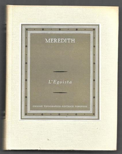 L' Egoista - George Meredith - copertina