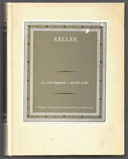 Le sette leggende e novelle scelte - Gottfried Keller - copertina