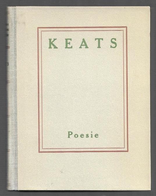 Poesie - John Keats - copertina
