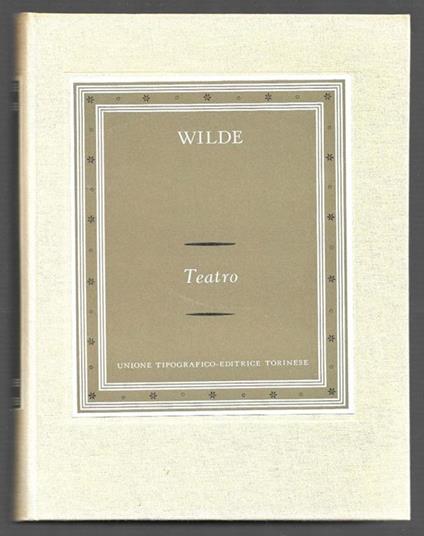 Teatro - Oscar Wilde - copertina