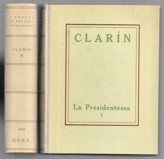 La Presidentessa - 2 voll - Clarin - copertina