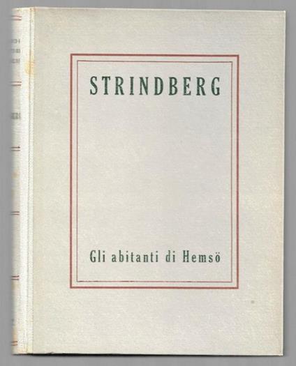 Gli abitanti di Hemso - August Strindberg - copertina
