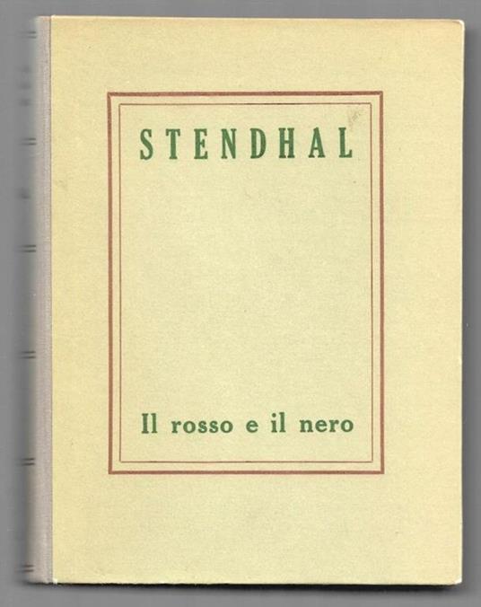 Il rosso e il nero - Stendhal - copertina