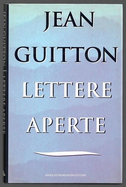 Lettere aperte - Jean Guitton - copertina