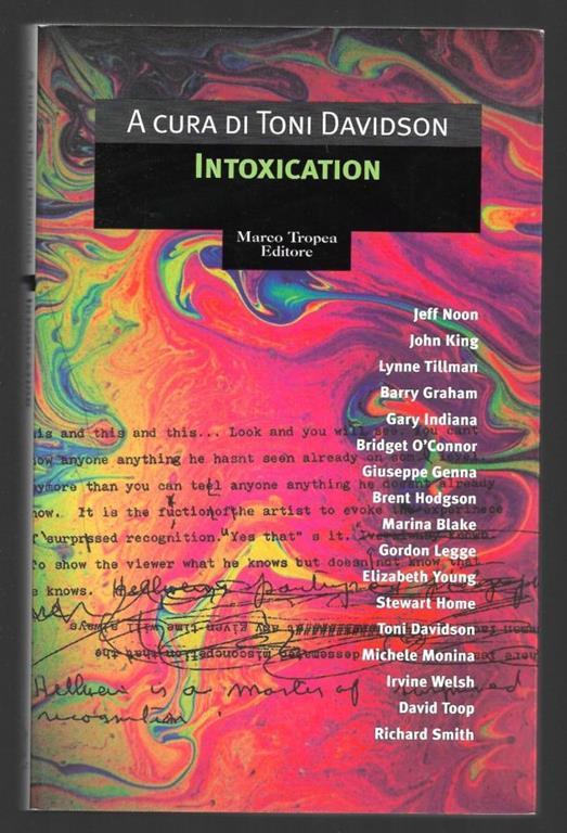 Intoxication - Toni Davidson - copertina