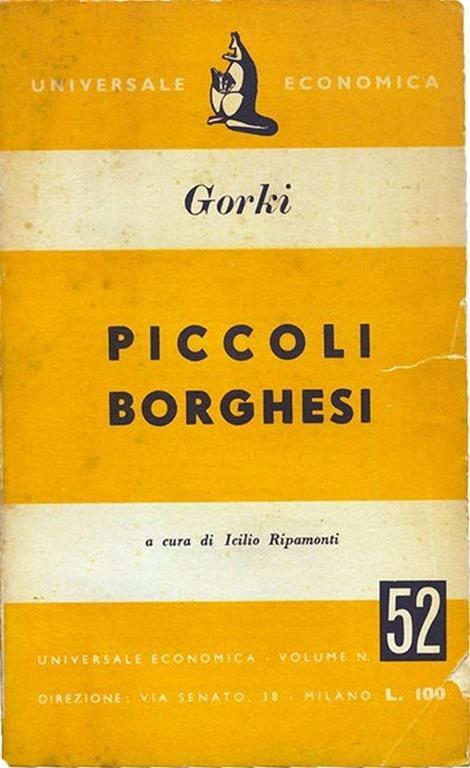 Piccoli Borghesi - Massimo Gori - copertina