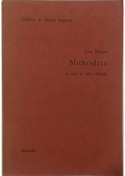 Mithridate - Jean Racine - copertina
