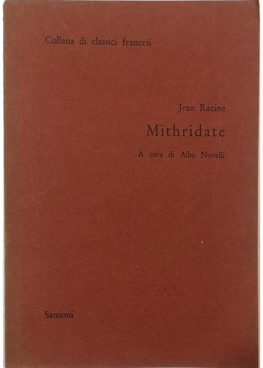 Mithridate - Jean Racine - copertina