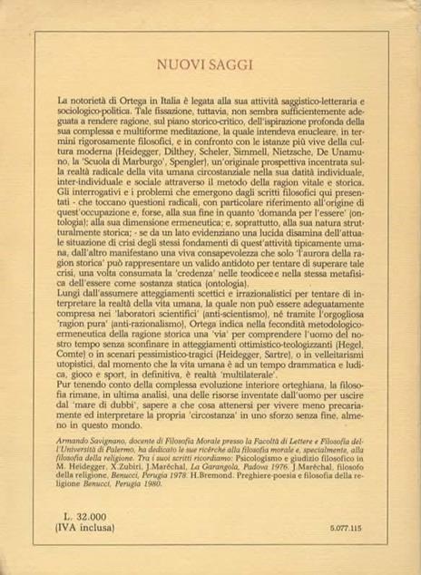 Idee per una storia della filosofia. A cura di Armando Savignano - José Ortega y Gasset - 2