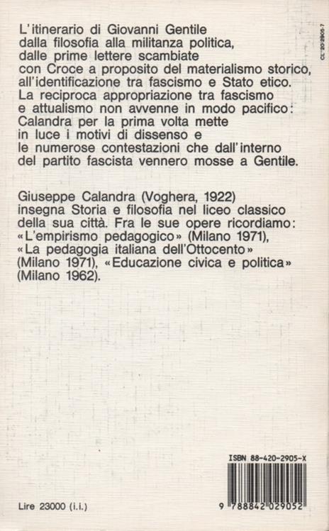 Gentile e il Fascismo - Giuseppe Calandra - 2
