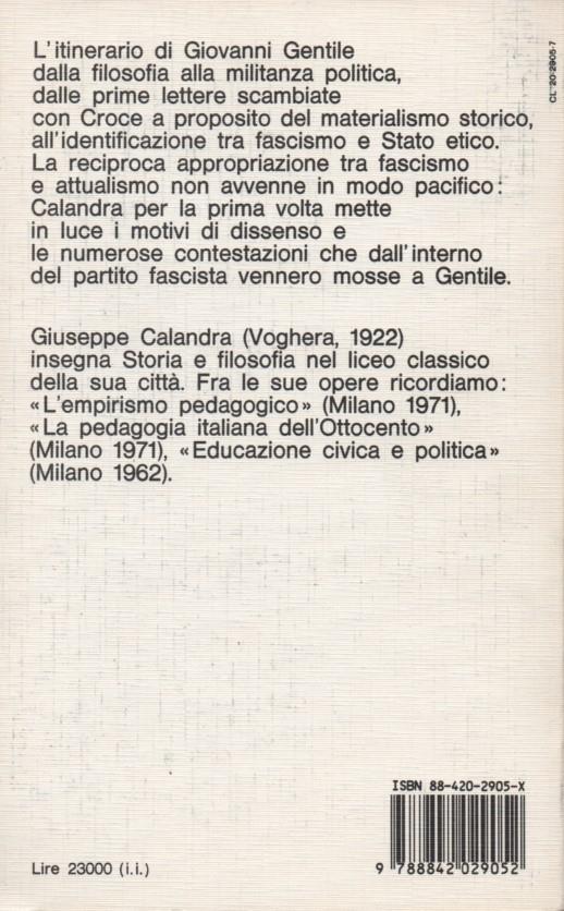 Gentile e il Fascismo - Giuseppe Calandra - 2