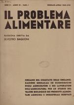 Il problema alimentare Fasc. I Anno 1939