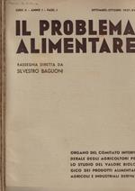 Il problema alimentare  Fasc. I-II Anno 1937