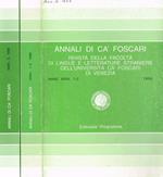 Annali di ca' foscari. Rivista della facoltà di lingue e letterature straniere dell'università di Venezia. Anno XXXV, 1996