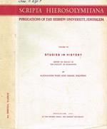 Scripta hierosolymitana Vol.VII. Studies in history