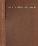 Scripta hierosolymitana Vol. XVII. Studies in english language and literature