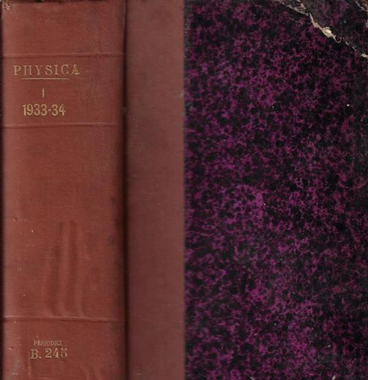 Physica Vol. XIII 1947 - copertina