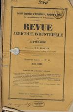Revue agricole, industrielle et Littéraire n. 10-11-12 Anno 1857