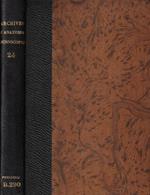 Archives d'Anatomie Microscopique Tomo XXIV Anno 1928