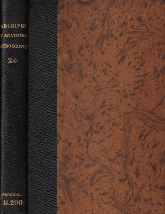 Archives d'Anatomie Microscopique Tomo XXIV Anno 1928 - copertina