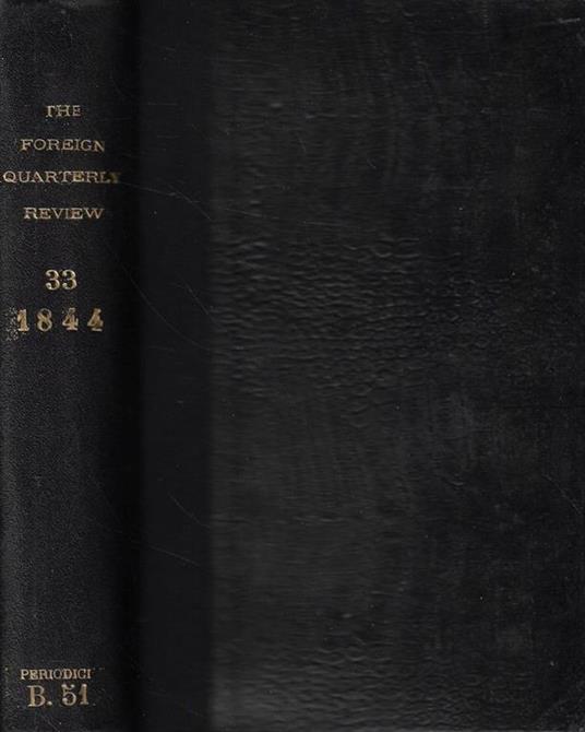 The Foreign Quarterly Review April -July 1844 - copertina
