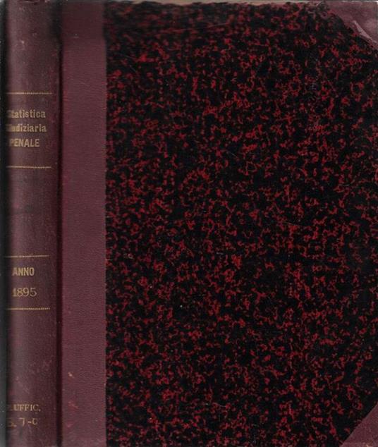 Statistica giudiziaria penale per l'anno 1895 - copertina