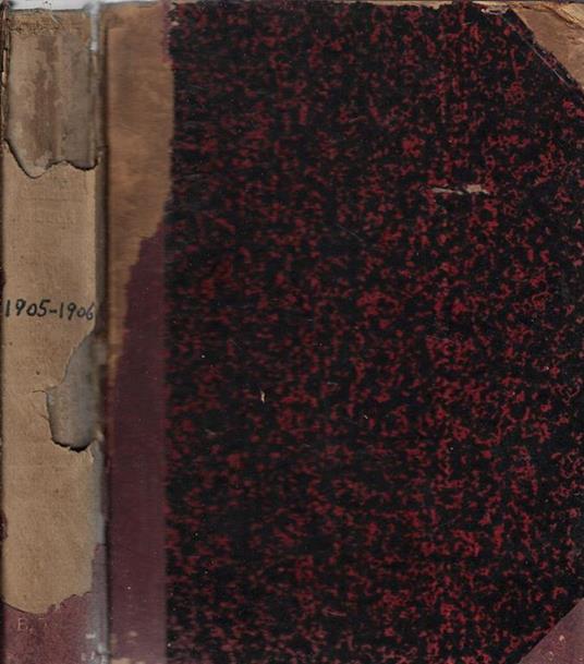 Statistica giudiziaria penale per gli anni 1905 e 1906 - copertina