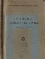 Statistica giudiziaria civile per l'anno 1939-XVII