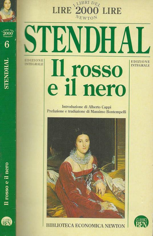 Il rosso e il nero - Stendhal - copertina